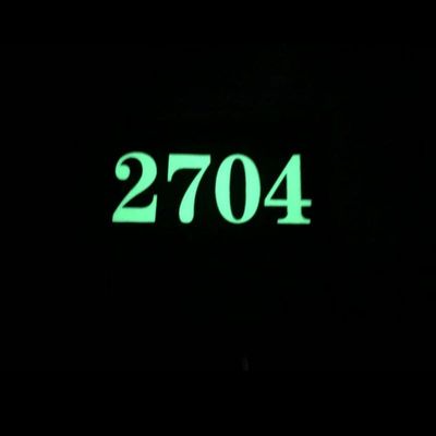 Photoluminescent House Number Sign Glow In The Dark