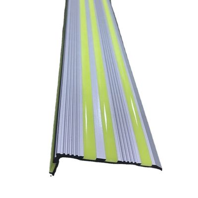 OEM Photoluminescent Stair Nosing Aluminium Stair Treads