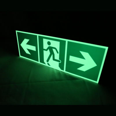 Fluorescent Emergency Evacuation Symbols Hotel Fire Evacuation Signs