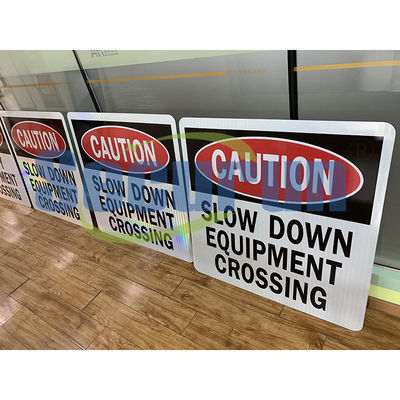 Aluminum Safety CAUTION Slow Down Sign