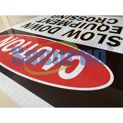 Aluminum Safety CAUTION Slow Down Sign