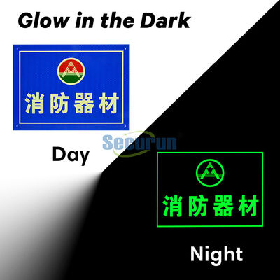 60x40 3mm PVC Aluminum Panel Sign Hazard Warning Symbols For Mine