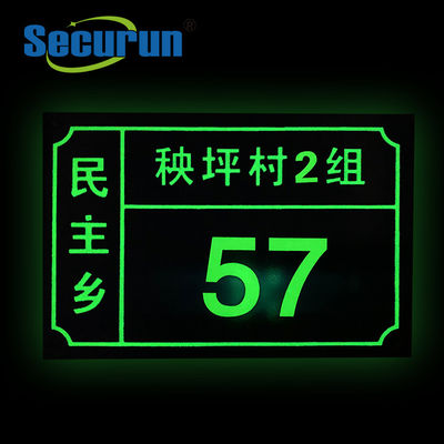 Glow In The Dark Reflective House Numbers Sign For Letterbox
