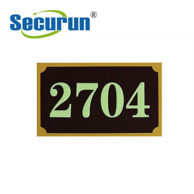 Acrylic Reflective House Numbers Signs Laser Engraved ODM