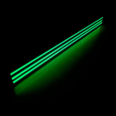 ODM Photoluminescent Exit Path Markings Glow In The Dark Aluminium Stair Nosing Edge Trim