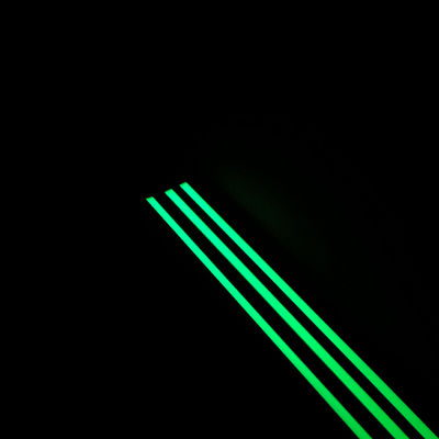 Yellow Green Egress Photoluminescent Exit Path Markings Glow In The Dark