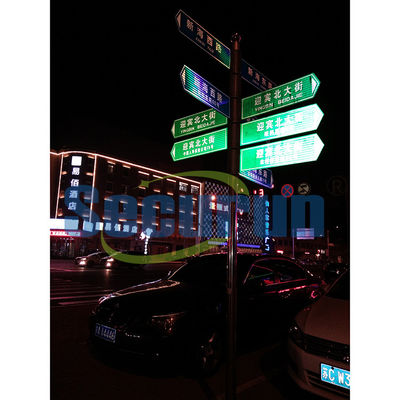 Reflective Photoluminescent Signage Street Name Boards Customized