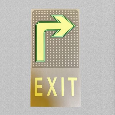 Indoor / Outdoor High Visibility Photoluminescent Signage Durable Safe